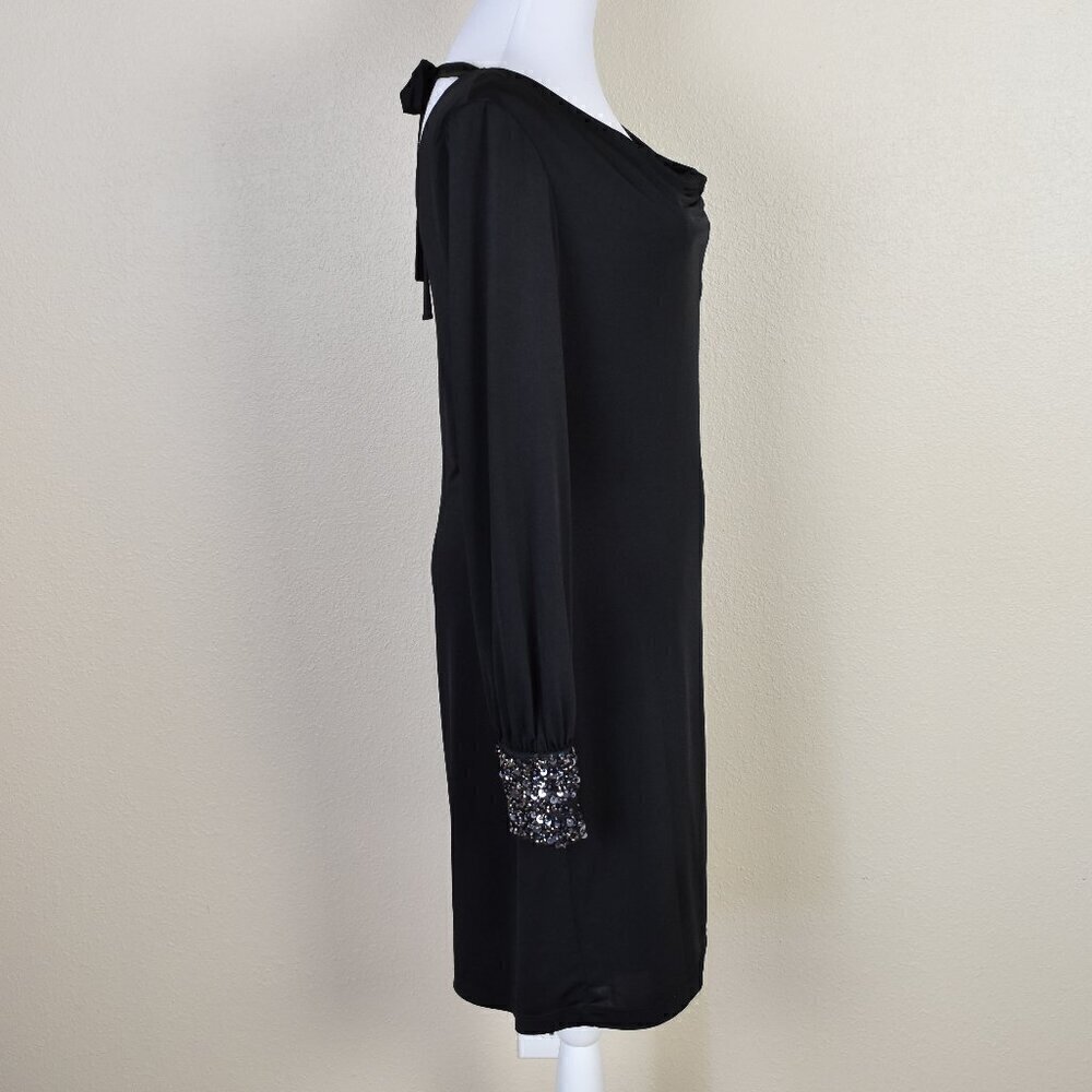 Calvin Klein Formal Sequin Cuff Draped Dress - 8 - Picture 6 of 8